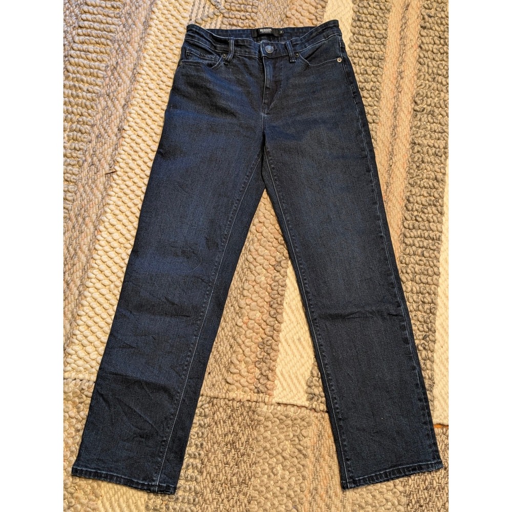 Hudson Los Angeles Womens Straight Leg Jeans Indigo Blue Denim Size 4